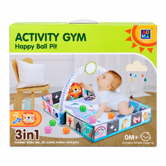 Imagen de Gimnasio de Actividades para Bebé 3 en 1 – Happy Ball Pit
