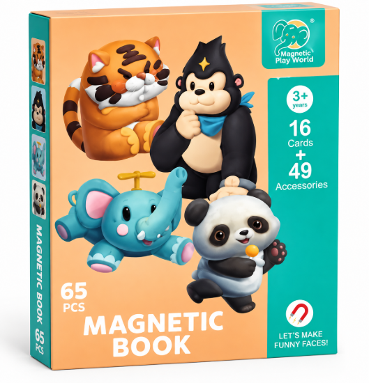 Imagen de Libro Magnético de Animales – 65 Piezas