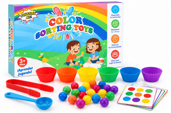 Imagen de Juego Didáctico de Clasificación de Colores – Color Sorting Toys