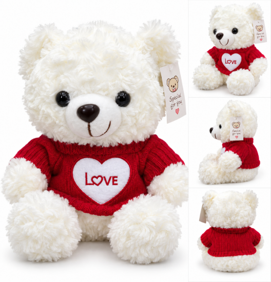 Imagen de Peluche Osito Blanco “Love”