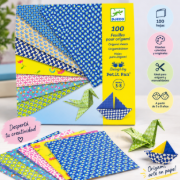 Imagen de Hojas para Origami Djeco – 100 unidades