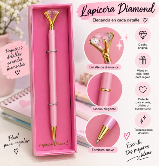Imagen de Lapicera Diamond Rosa