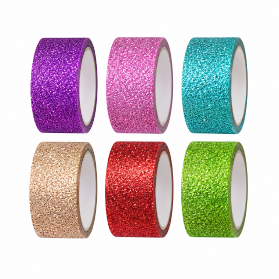 Imagen de Cinta Washi Tape con Glitter – Varios Colores