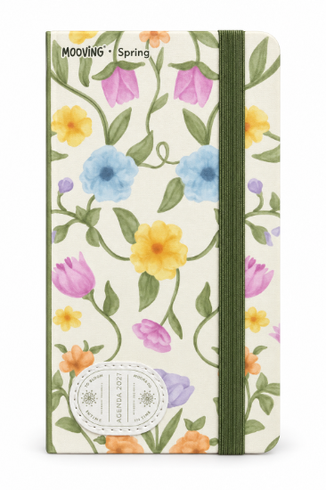 Imagen de Agenda vertical 2027 flores mooving