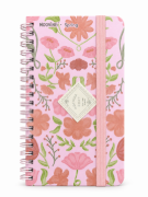 Imagen de Agenda vertical 2027 floral mooving con rulo